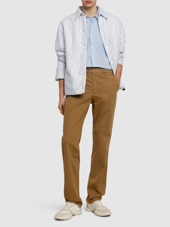 ASPESI: Padded striped shirt - men_1 | Luisa Via Roma