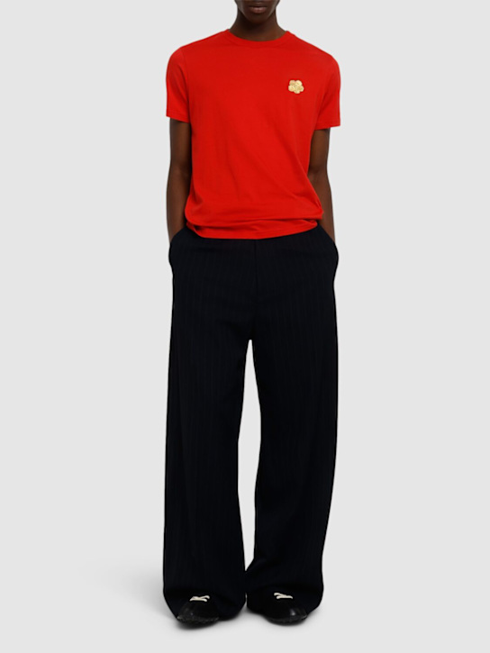 Boke Flower embroidered cotton t-shirt - Thumbnail 2