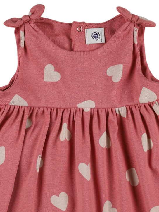 Petit Bateau: Vestito e cardigan in jersey di cotone stampato - kids-girls_1 | Luisa Via Roma