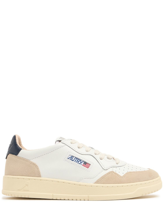 Autry: Medalist Low sneakers - White Blue - men_0 | Luisa Via Roma