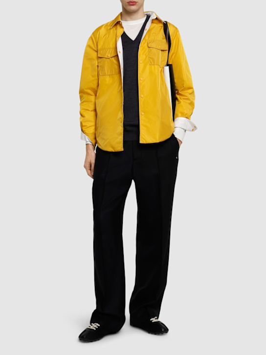ASPESI: Reversible shirt - Senape Mustard - men_1 | Luisa Via Roma