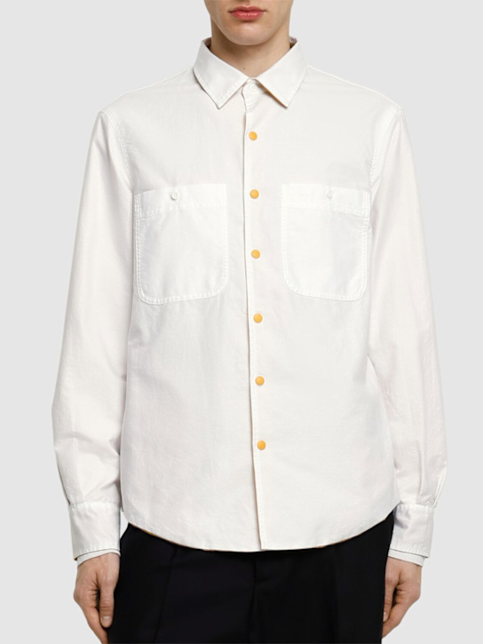 ASPESI: Reversible shirt - Senape Mustard - men_3 | Luisa Via Roma