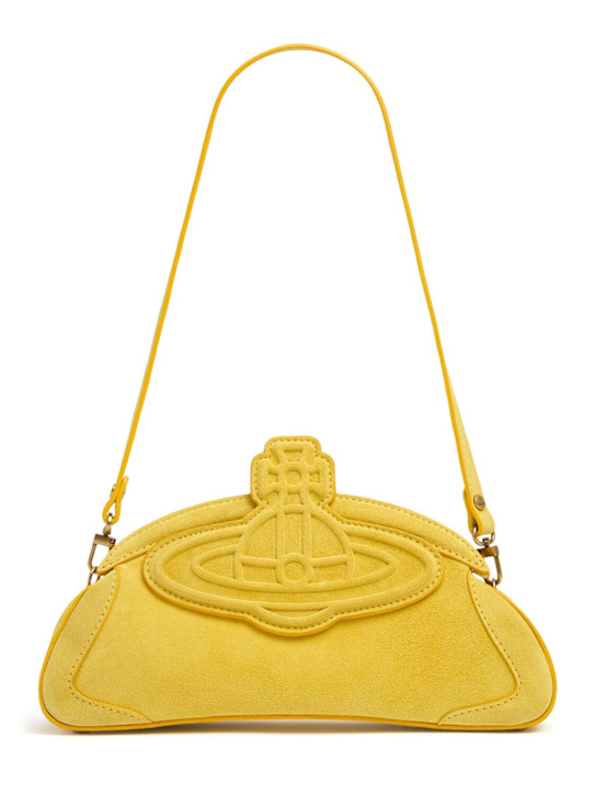 Vivienne Westwood: Amber suede clutch - women_0 | Luisa Via Roma