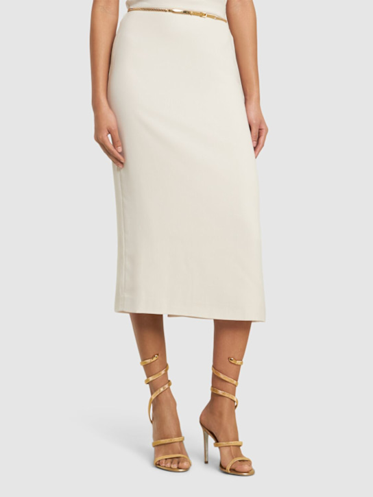 René Caovilla: 105mm Leather & metal sandals - Gold - women_1 | Luisa Via Roma