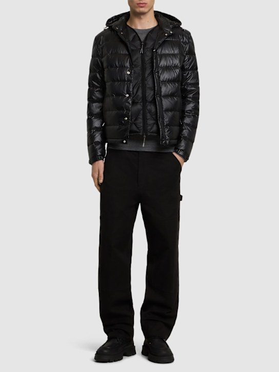 Moncler: Piumino Gliere in nylon - Nero - men_1 | Luisa Via Roma