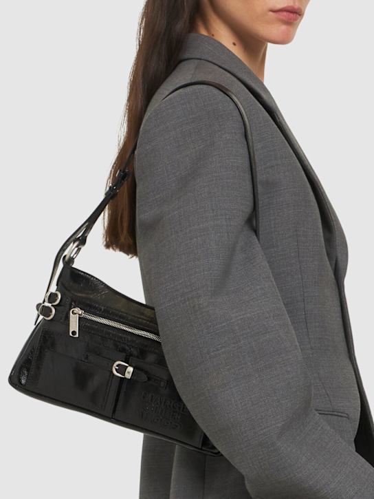 MARGESHERWOOD: Flat Pocket crinkle leather shoulder bag - women_1 | Luisa Via Roma