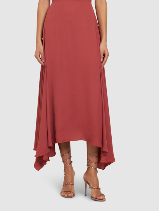 René Caovilla: 105mm Satin & crystal sandals - women_1 | Luisa Via Roma