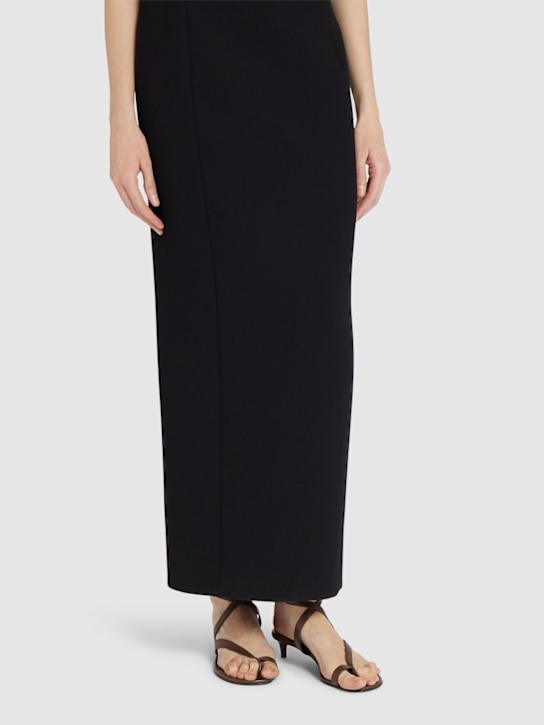 Khaite: 35mm Aimee leather thong sandals - Cigar - women_1 | Luisa Via Roma