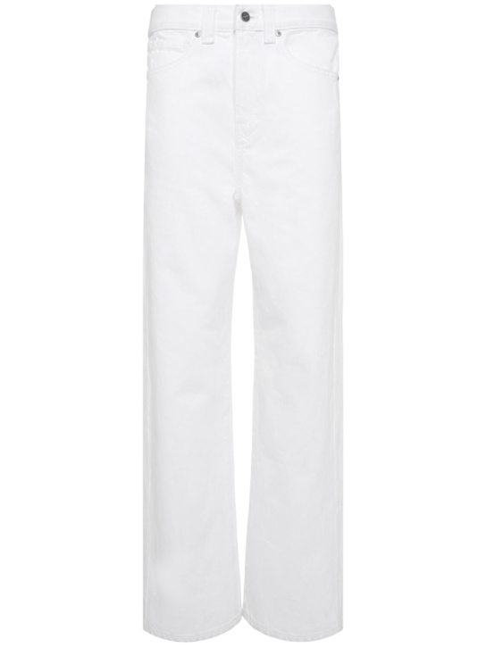 Khaite: Bonnie denim straight jeans - White - women_0 | Luisa Via Roma
