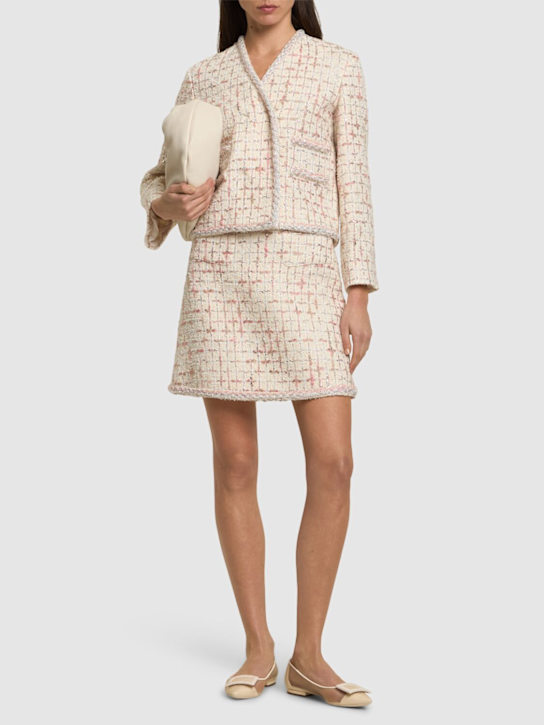 Bouclé mini skirt - Thumbnail 2
