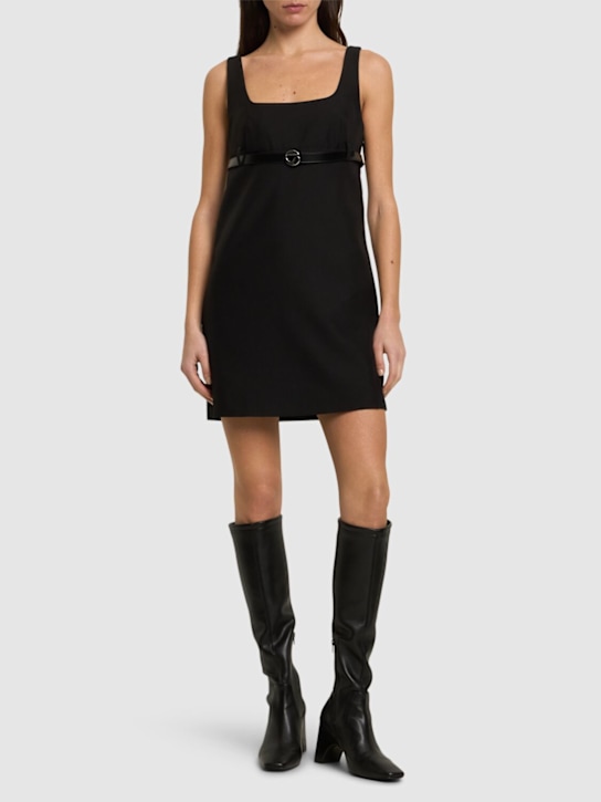 Coperni: Belted tailored mini dress - women_1 | Luisa Via Roma