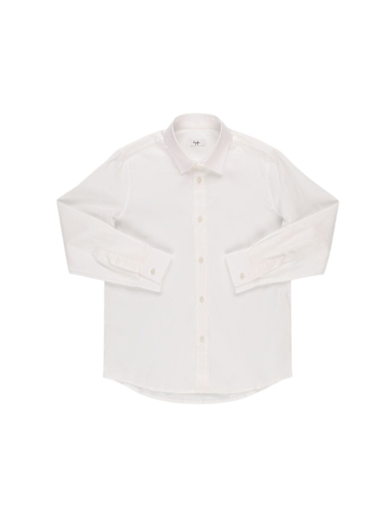 Il Gufo: Cotton poplin shirt - White - kids-boys_0 | Luisa Via Roma