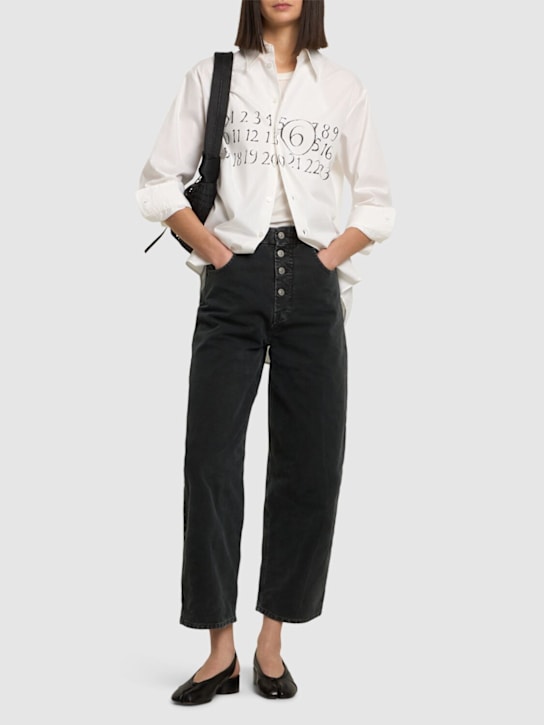 High rise straight jeans - MM6 Maison Margiela - Women  | Luisaviaroma