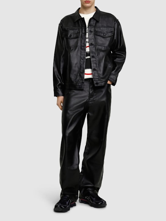 Pleasures: Latex trucker jacket - men_1 | Luisa Via Roma