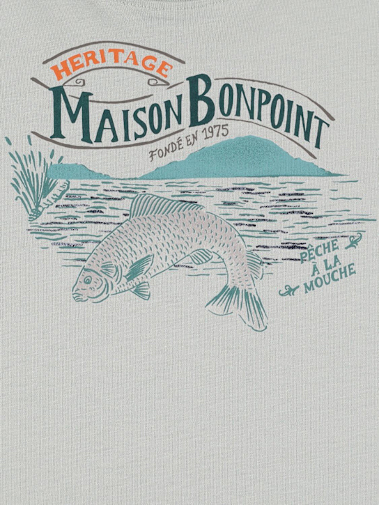 Bonpoint: Printed cotton jersey t-shirt - kids-boys_1 | Luisa Via Roma