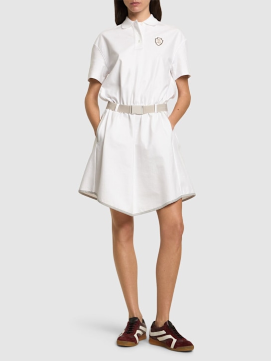 Brunello Cucinelli: Tech jersey polo dress - women_1 | Luisa Via Roma