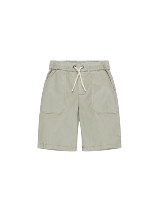 Bonpoint: Stretch cotton shorts - ライトブルー - kids-boys_0 | Luisa Via Roma