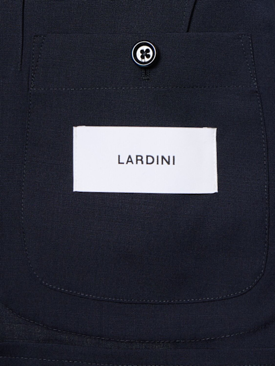 Lardini: Wool blend suit - Blue - men_6 | Luisa Via Roma