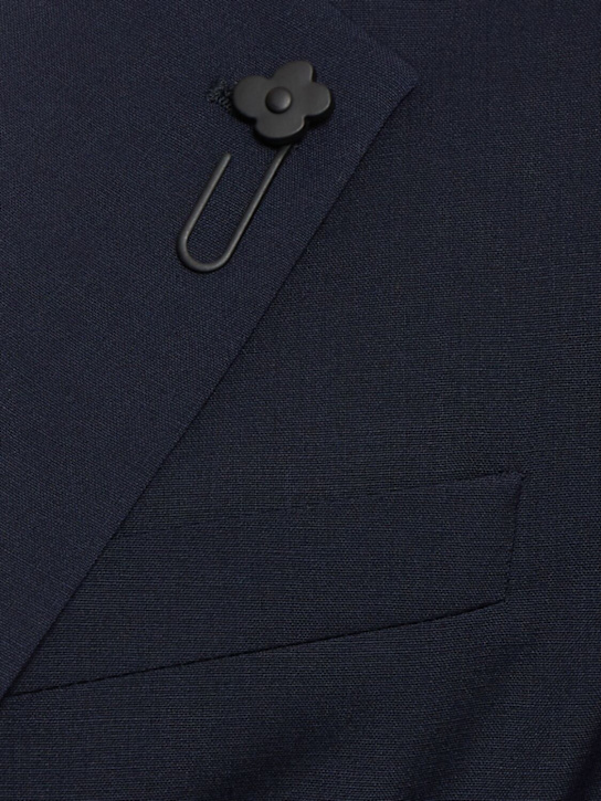 Lardini: Wool blend suit - Blue - men_5 | Luisa Via Roma