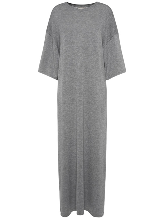 Khaite: Bindi wool long dress - Grey - women_0 | Luisa Via Roma