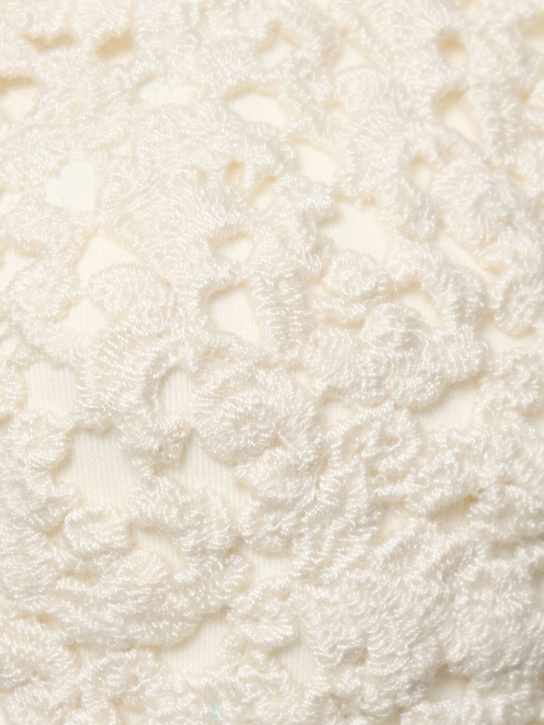 Ermanno Scervino: Top de bikini crochet - Blanco - women_3 | Luisa Via Roma