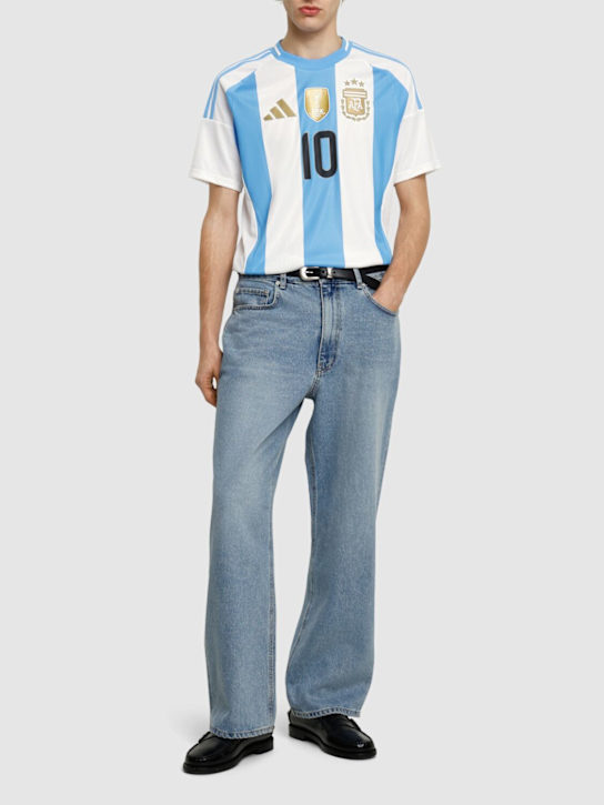 adidas Originals: AFA Messi football jersey - ホワイト/ブルー - men_1 | Luisa Via Roma