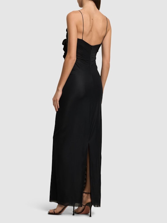 Christopher Esber: Venus molded sheer jersey long dress - Black - women_2 | Luisa Via Roma