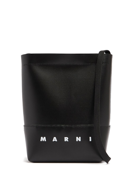 Marni: Logo TPU crossbody bag - men_0 | Luisa Via Roma