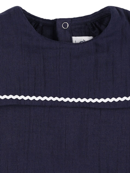 Petit Bateau: Sailor cotton jersey top & shorts - kids-boys_1 | Luisa Via Roma