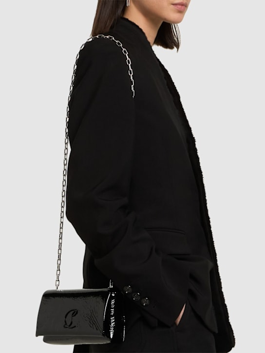 Christian Louboutin: Loubi54 soft patent pouch - women_1 | Luisa Via Roma