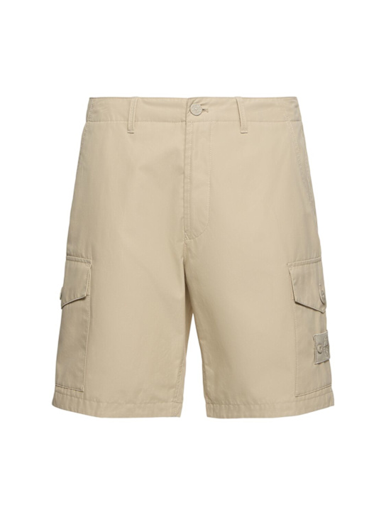 Stone Island: Ghost regular Bermuda shorts - Beige - men_0 | Luisa Via Roma
