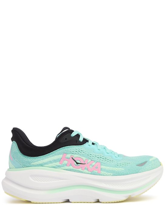 Hoka: Bondi 9运动鞋 - Blue Spark/Mint - women_0 | Luisa Via Roma