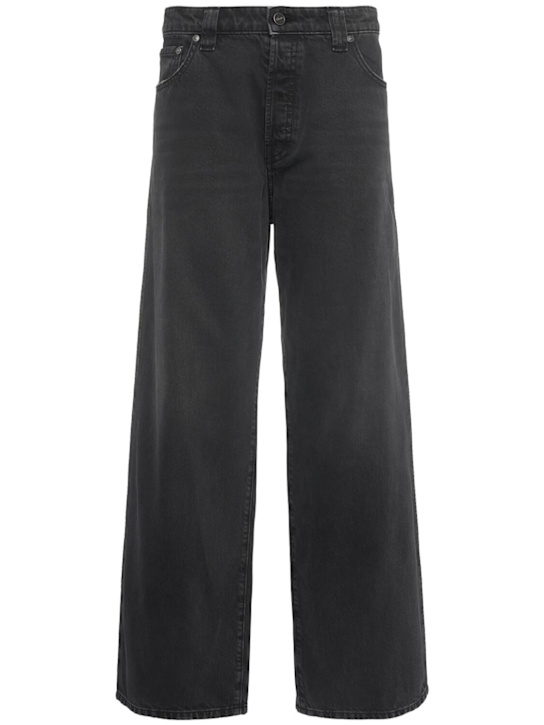 Khaite: Winslow mid rise denim baggy jeans - Washed Black - women_0 | Luisa Via Roma