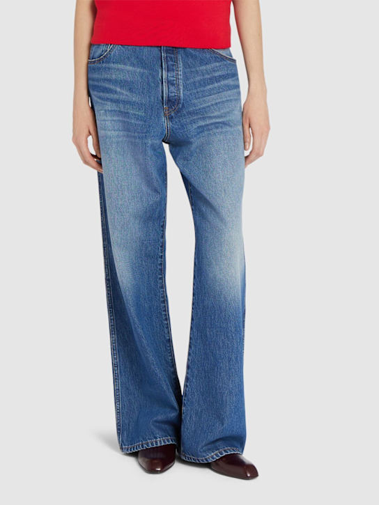 Khaite: 25mm Colt leather ankle boots - women_1 | Luisa Via Roma