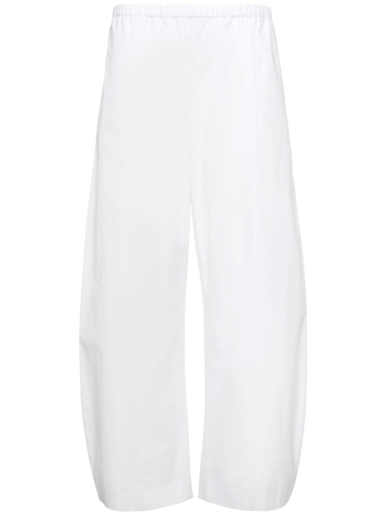 Khaite: Clover compact poplin pants - White - women_0 | Luisa Via Roma