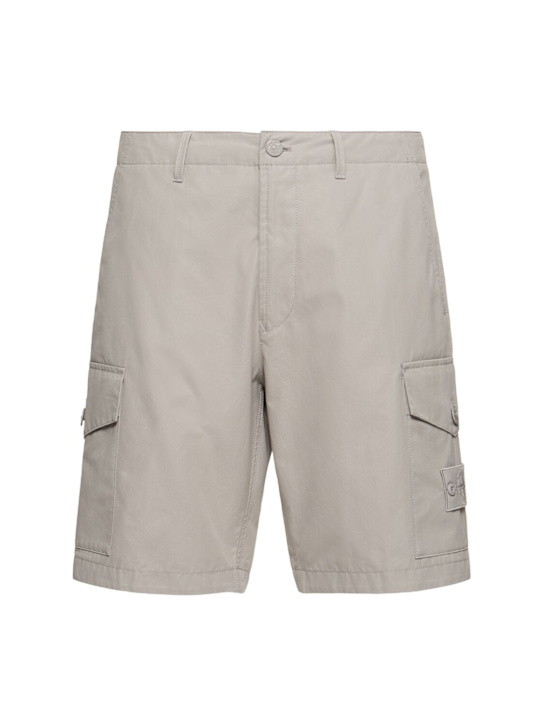 Stone Island: Bermuda regular ghost shorts - Dust - men_0 | Luisa Via Roma