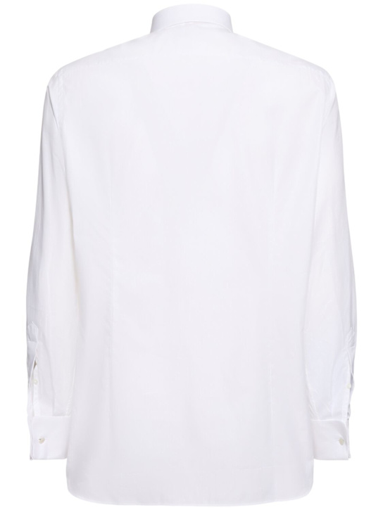 Lardini: Camicia in cotone - Bianco - men_3 | Luisa Via Roma