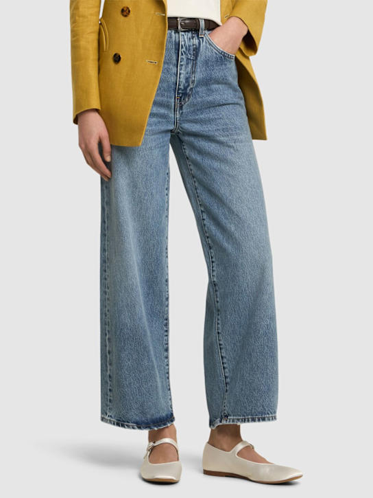 Le Monde Beryl: 10mm Classic satin Mary Jane flats - Ivory - women_1 | Luisa Via Roma