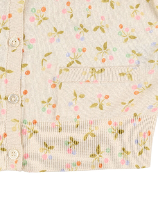 Bonpoint: コットンニットカーディガン - マルチカラー - kids-girls_1 | Luisa Via Roma