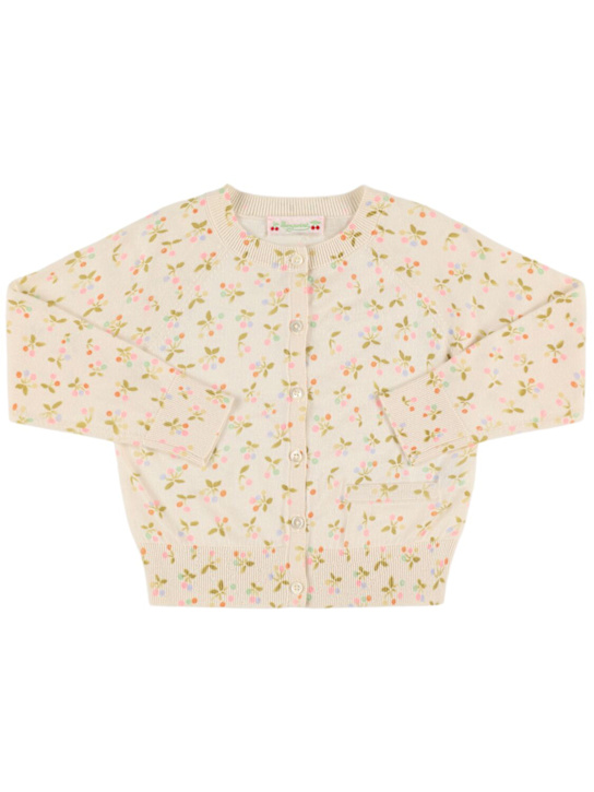 Bonpoint: コットンニットカーディガン - マルチカラー - kids-girls_0 | Luisa Via Roma