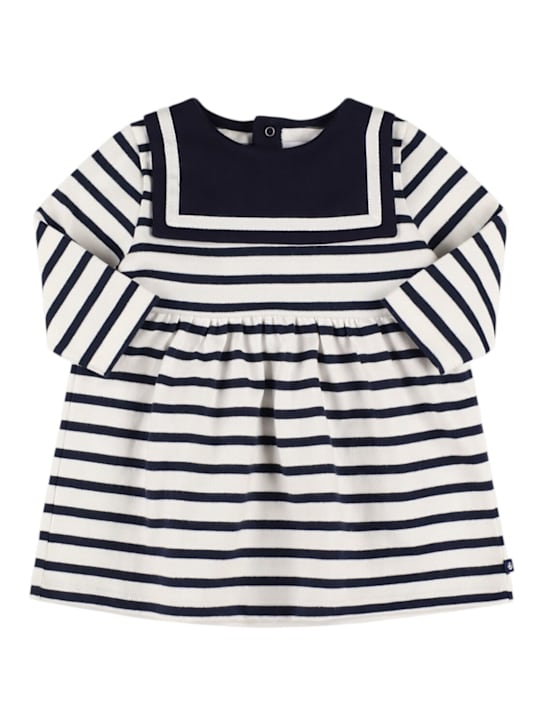 Petit Bateau: Vestito in jersey di cotone - kids-girls_0 | Luisa Via Roma