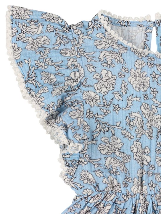 The New Society: モスリンコットンワンピース - ライトブルー - kids-girls_1 | Luisa Via Roma