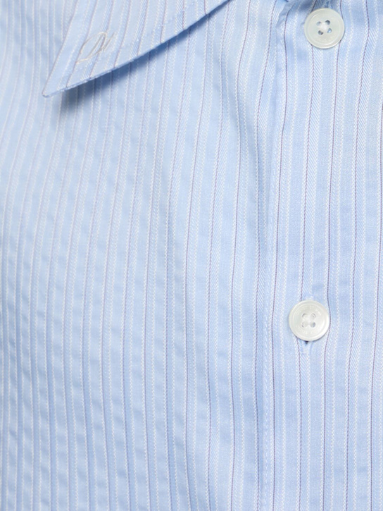 Dunst: Holiday striped shirt - Sky Blue Stripe - men_4 | Luisa Via Roma