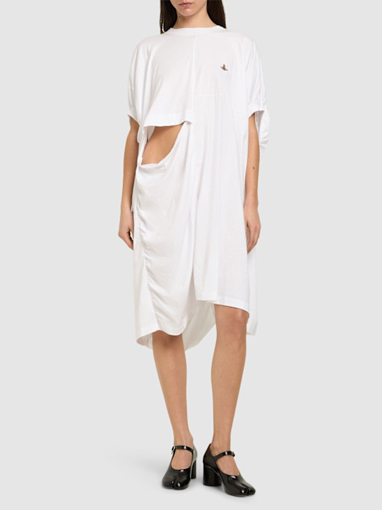 Vivienne Westwood: Dolly distressed cutout t-shirt dress - women_1 | Luisa Via Roma