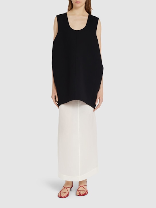 Khaite: Minikleid aus Krepp „Nyona“ - Schwarz - women_1 | Luisa Via Roma