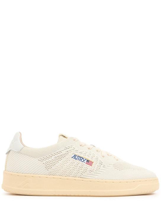 Autry: Easeknit Low sneakers - Ivory - men_0 | Luisa Via Roma