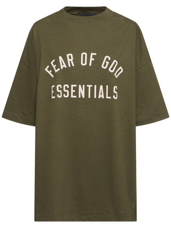 Fear of God ESSENTIALS: 平纹针织圆领T恤 - women_0 | Luisa Via Roma
