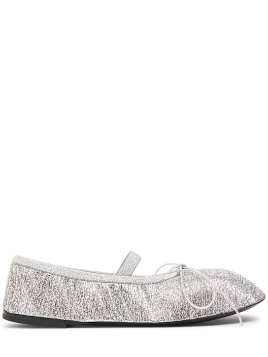 Proenza Schouler: 10mm Glove metallic mesh ballerina flats - women_0 | Luisa Via Roma