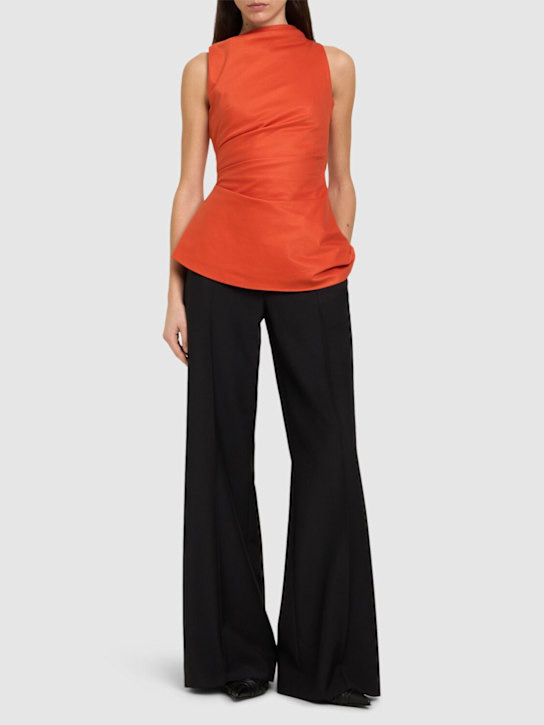 McQueen: Wool blend pants - Black - women_1 | Luisa Via Roma