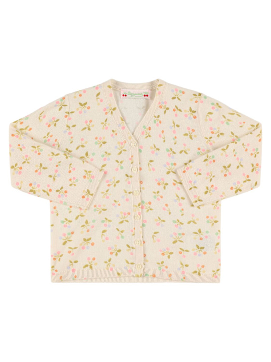 Bonpoint: コットンニットカーディガン - マルチカラー - kids-girls_0 | Luisa Via Roma